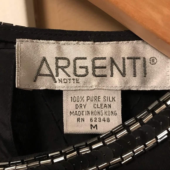 Silk Argenti Notte Sequence Blouse - Picture 2 of 2